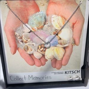 17 inch KITSCH necklace & Shell earrings